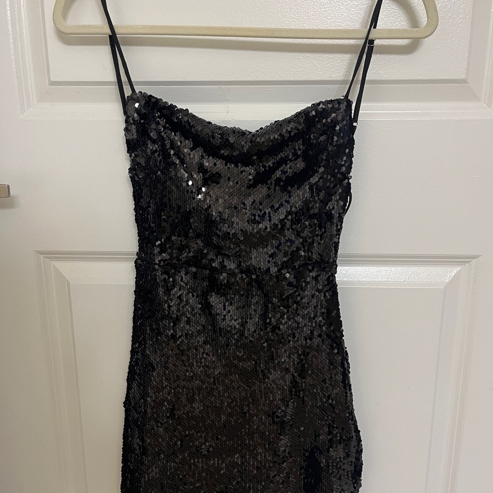 Lucy in the Sky Black Sequin Dress